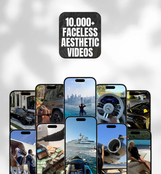 +10000 Vidéos Faceless Aesthetic 🔥💰